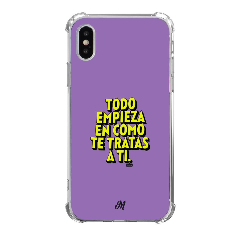 Estuches para iphone x - Empieza por ti Purple Case  - Mandala Cases