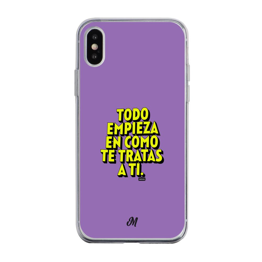 Estuches para iphone x - Empieza por ti Purple Case  - Mandala Cases