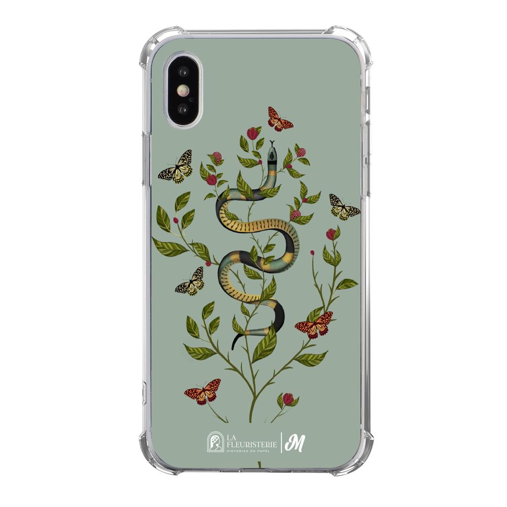 Case para iphone x Snake Flowers Menta - Mandala Cases