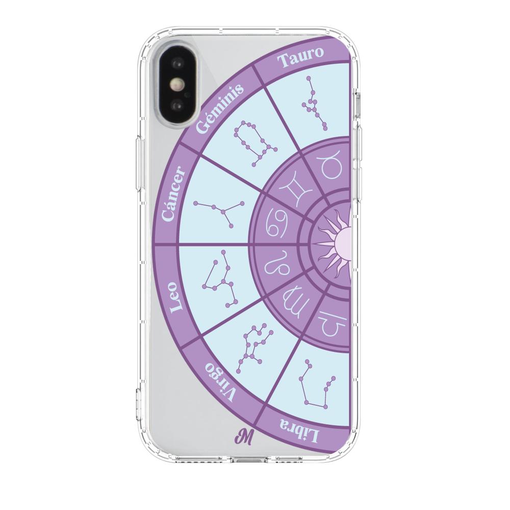Case para iphone x Rueda Astral Izquierda - Mandala Cases