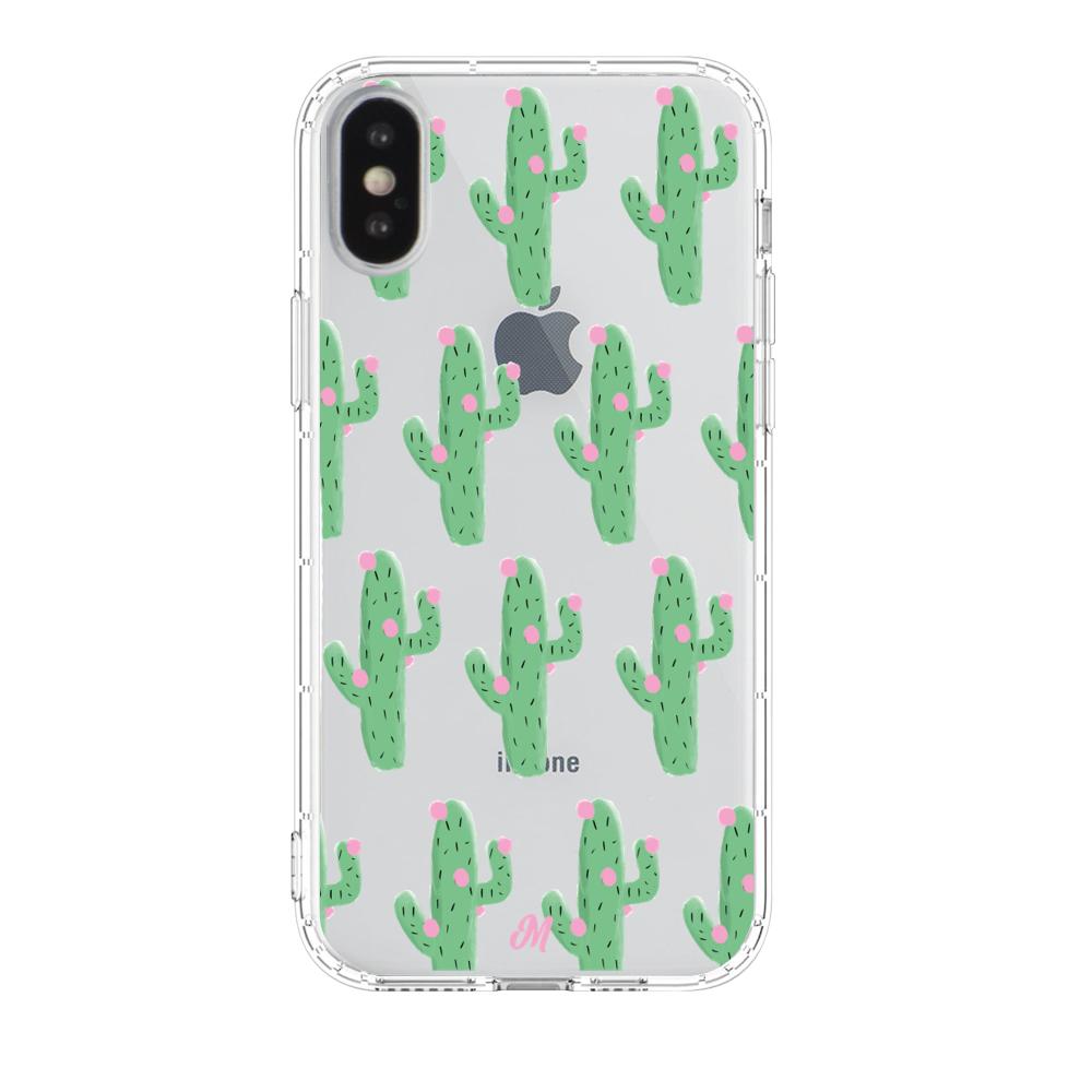 Case para iphone x Cactus Con Flor Rosa  - Mandala Cases
