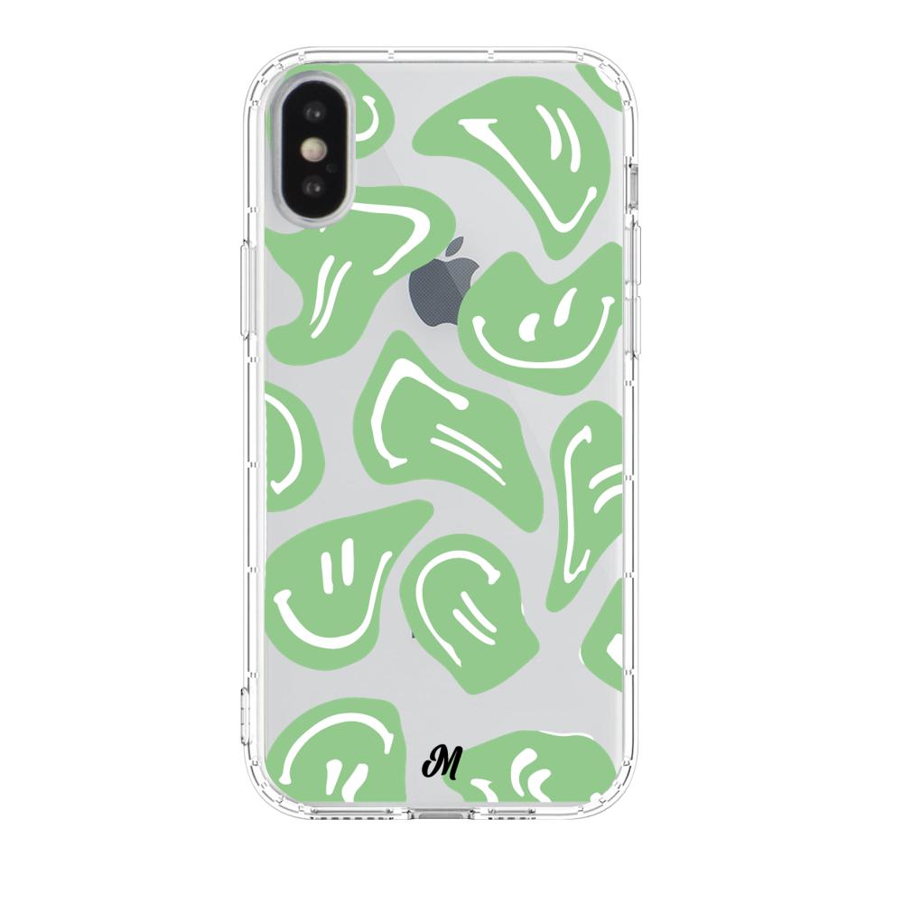 Case para iphone x Happy Face Verde-  - Mandala Cases
