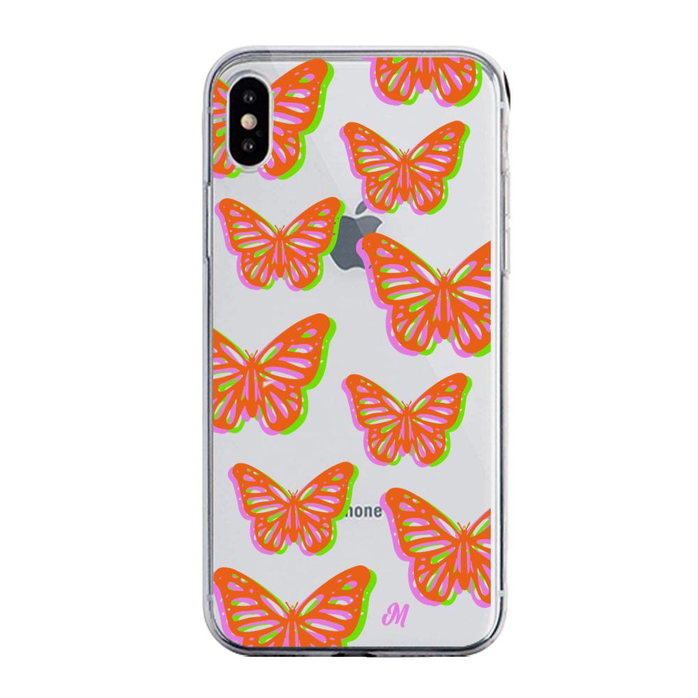 Case para iphone x Mariposas rojas aesthetic - Mandala Cases