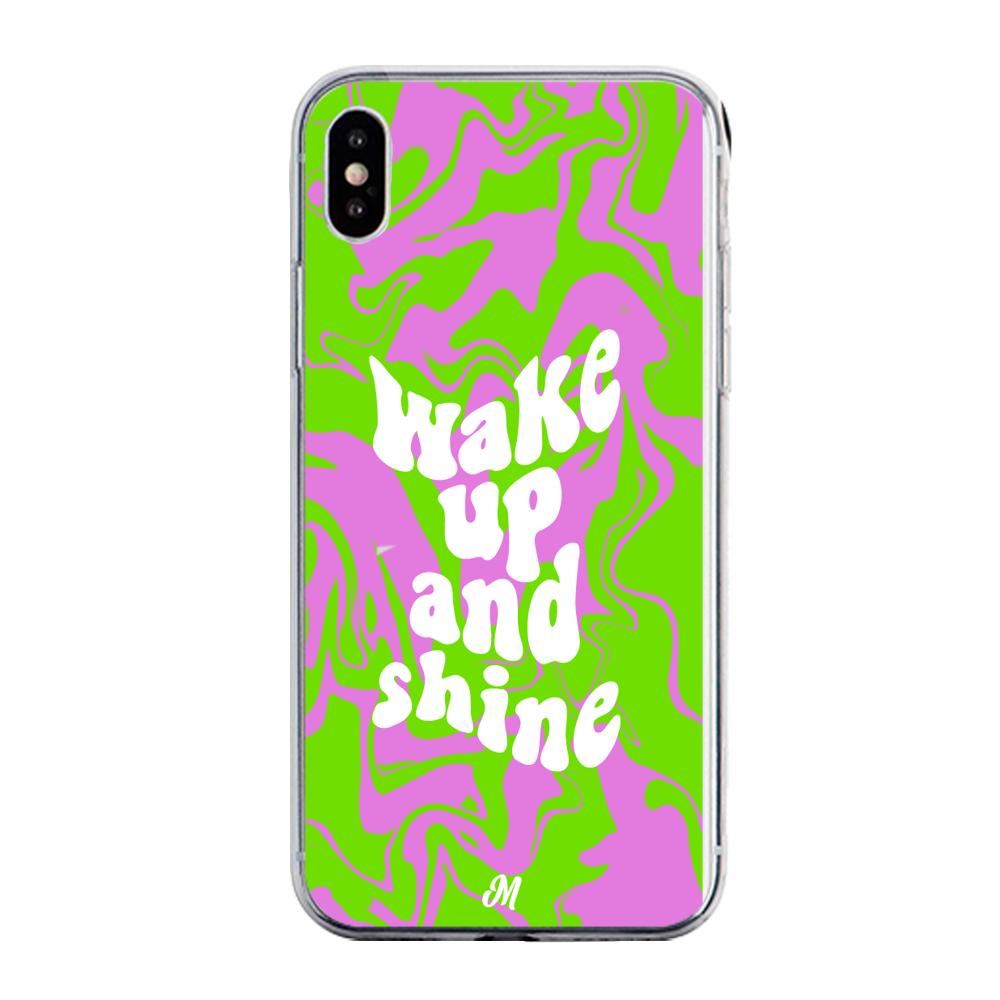 Case para iphone x wake up and shine - Mandala Cases