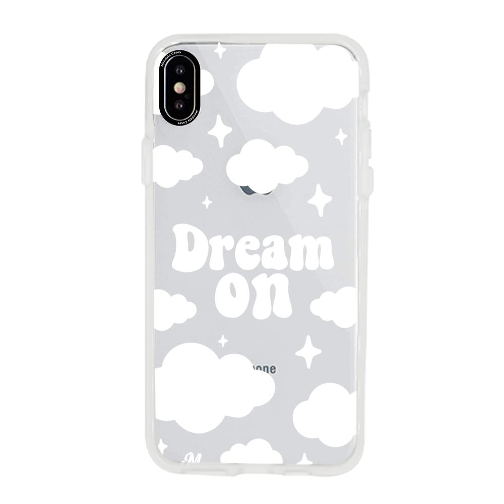 Case para iphone x Dream on blanco - Mandala Cases