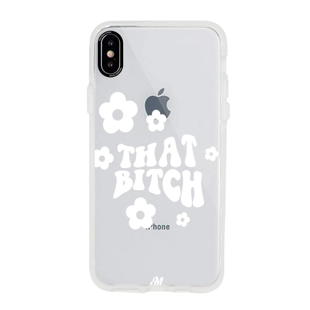 Case para iphone x That bitch blanco - Mandala Cases