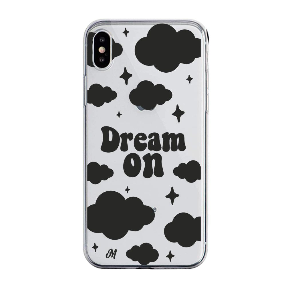 Case para iphone x Dream on negro - Mandala Cases