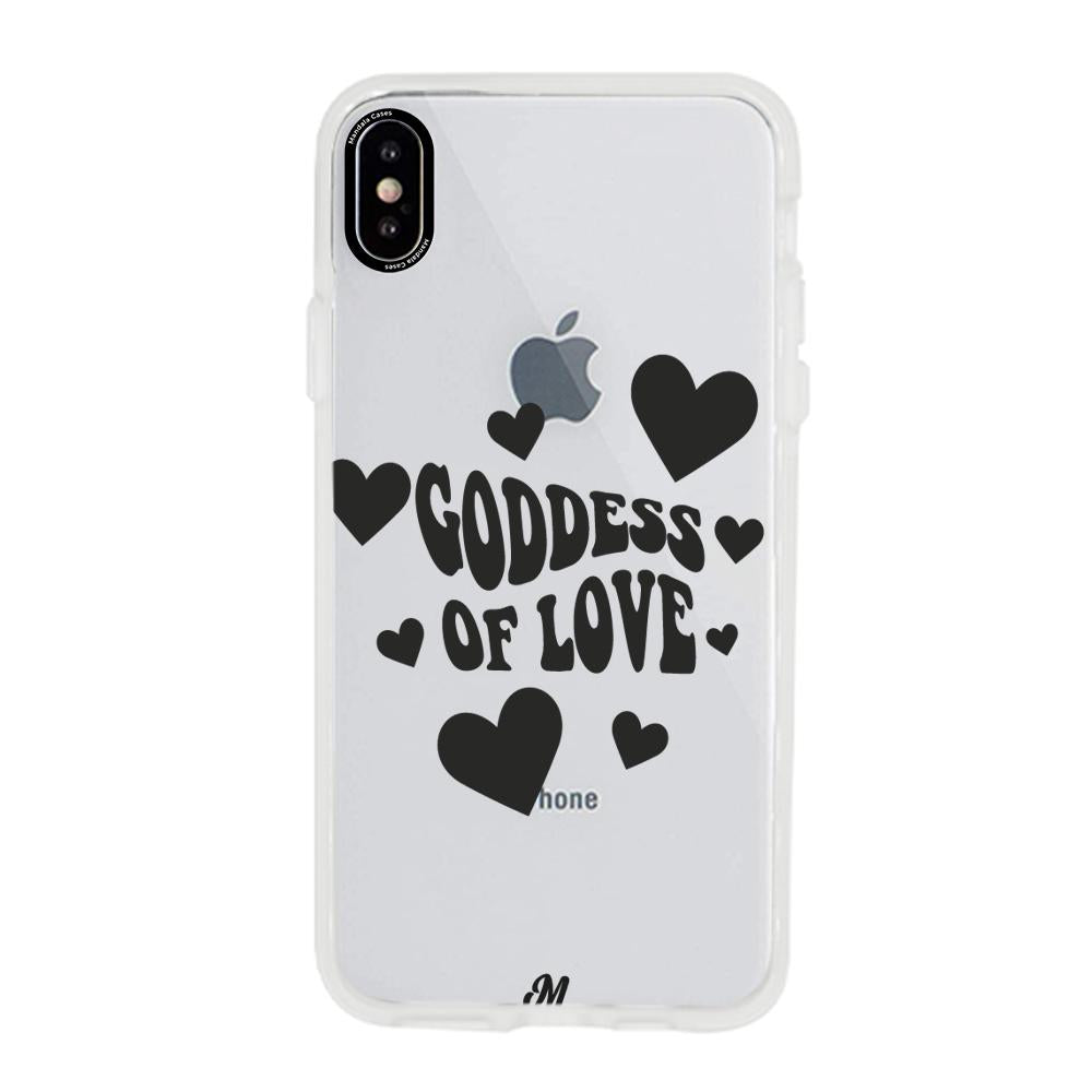 Case para iphone x Goddess of love negro - Mandala Cases