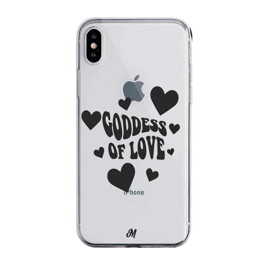 Case para iphone x Goddess of love negro - Mandala Cases