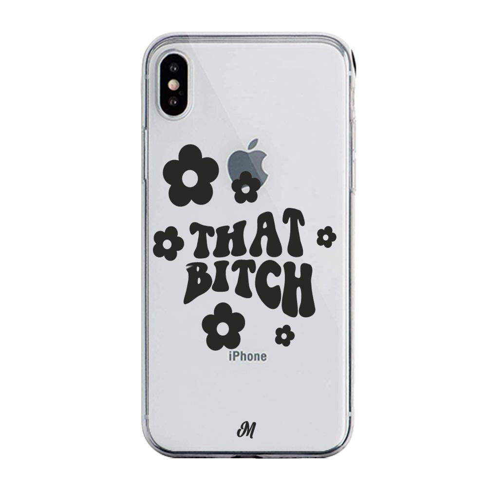 Case para iphone x that bitch negro - Mandala Cases