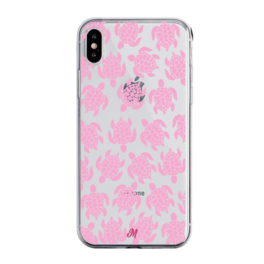 Case para iphone x Tortugas rosa - Mandala Cases