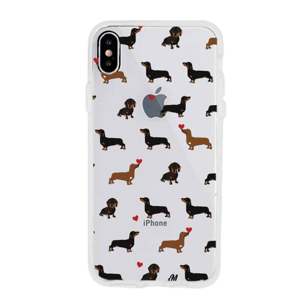 Case para iphone x Perritos salchicha - Mandala Cases