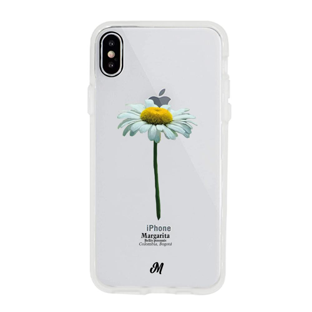 Case para iphone x Margarita solitaria - Mandala Cases