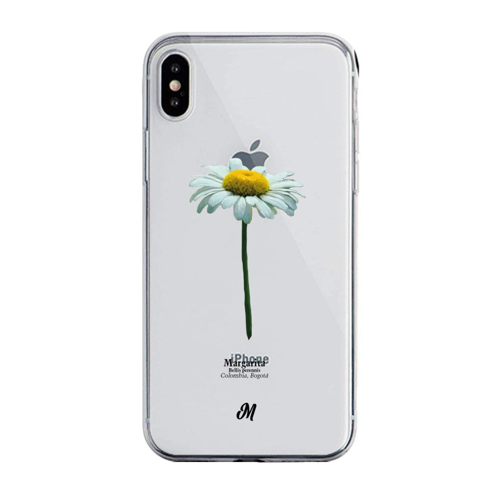 Case para iphone x Margarita solitaria - Mandala Cases