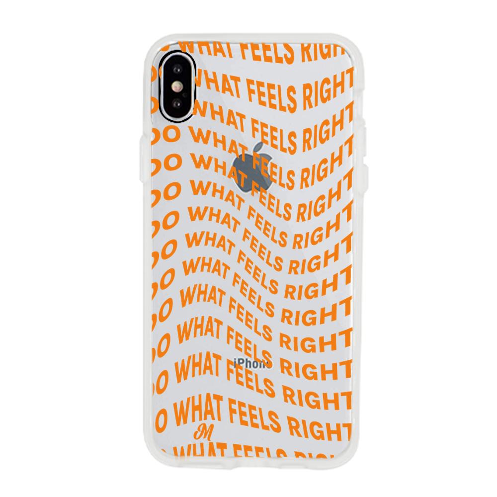 Case para iphone x Do What Feels Right - Mandala Cases