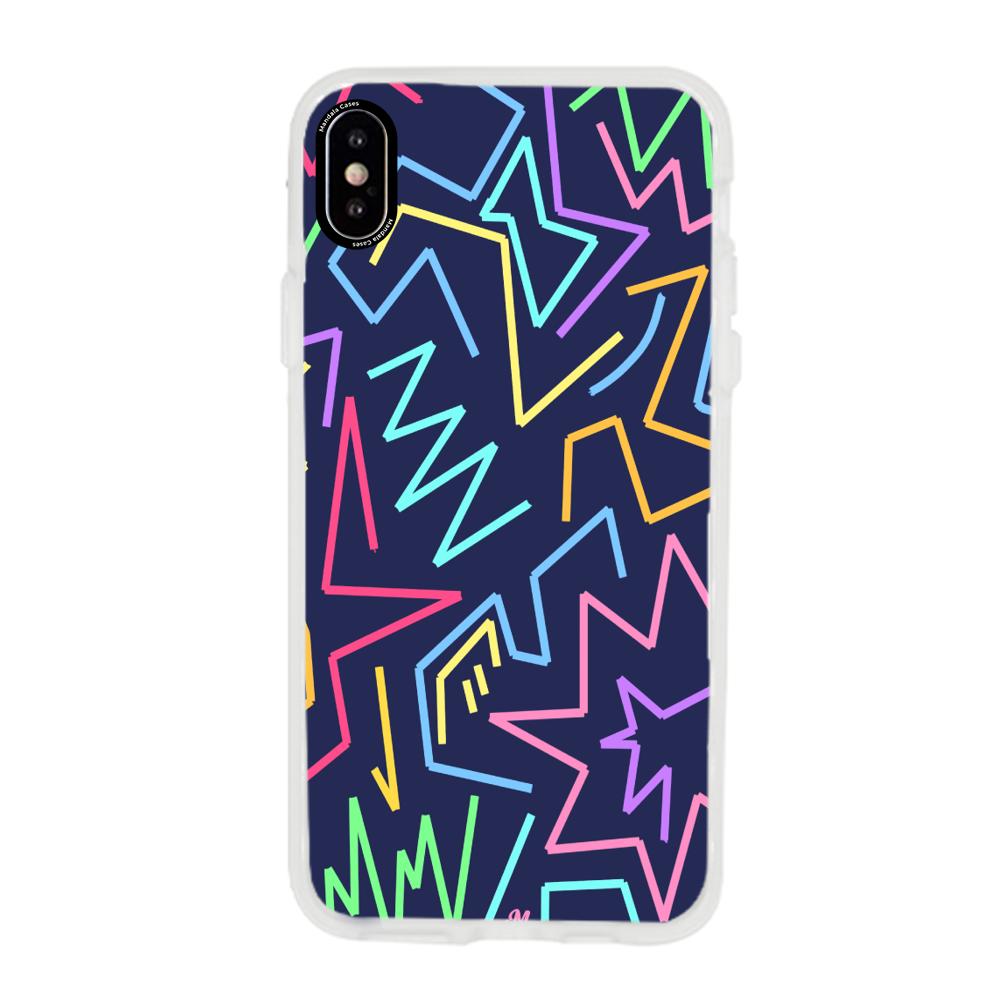 Case para iphone x Lineas Magneticas Coloridas - Mandala Cases