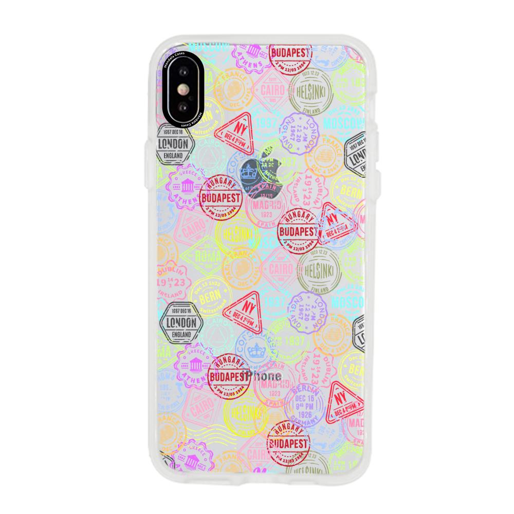 Case para iphone x Sellos viajeros - Mandala Cases