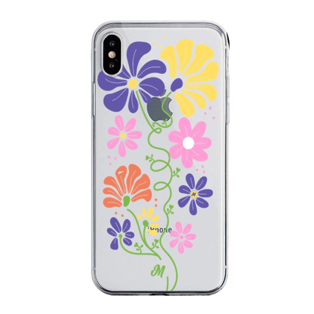 Case para iphone x Flores abstractas - Mandala Cases