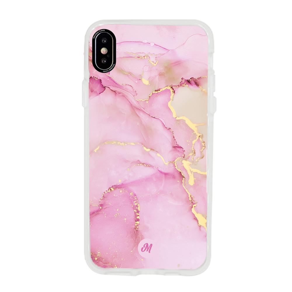 Cases para iphone x Pink marble - Mandala Cases