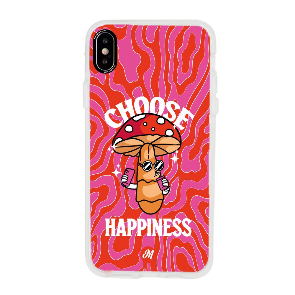 Cases para iphone x Choose happiness - Mandala Cases