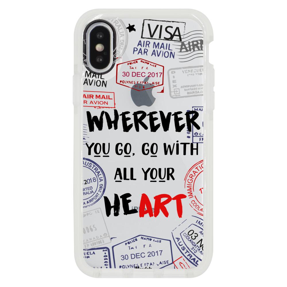 Case para iphone x Go With Your Heart - Mandala Cases