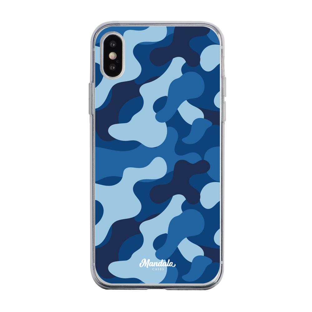 Estuches para iphone x - Blue Militare Case  - Mandala Cases