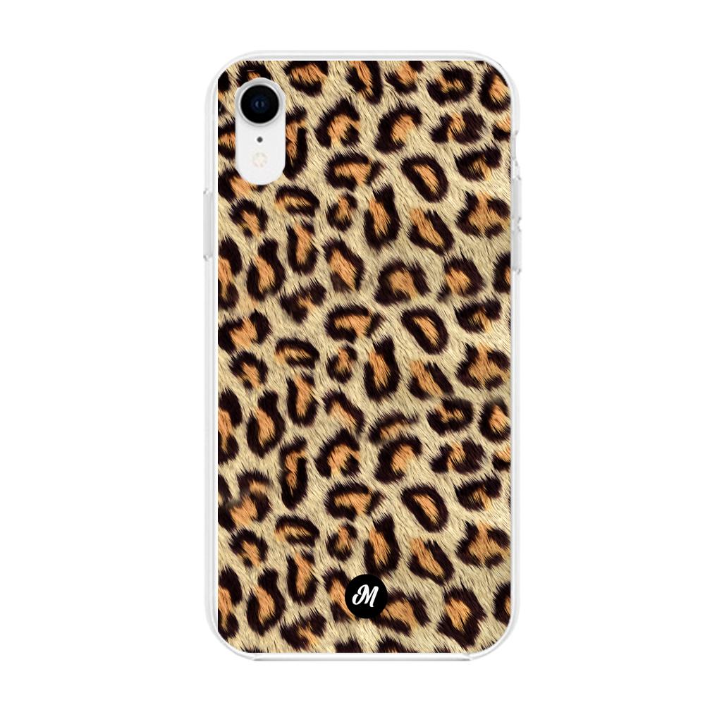 Funda Leopardo Peludo iPhone