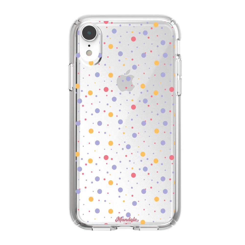 Case para iphone xr puntos de coloridos-  - Mandala Cases