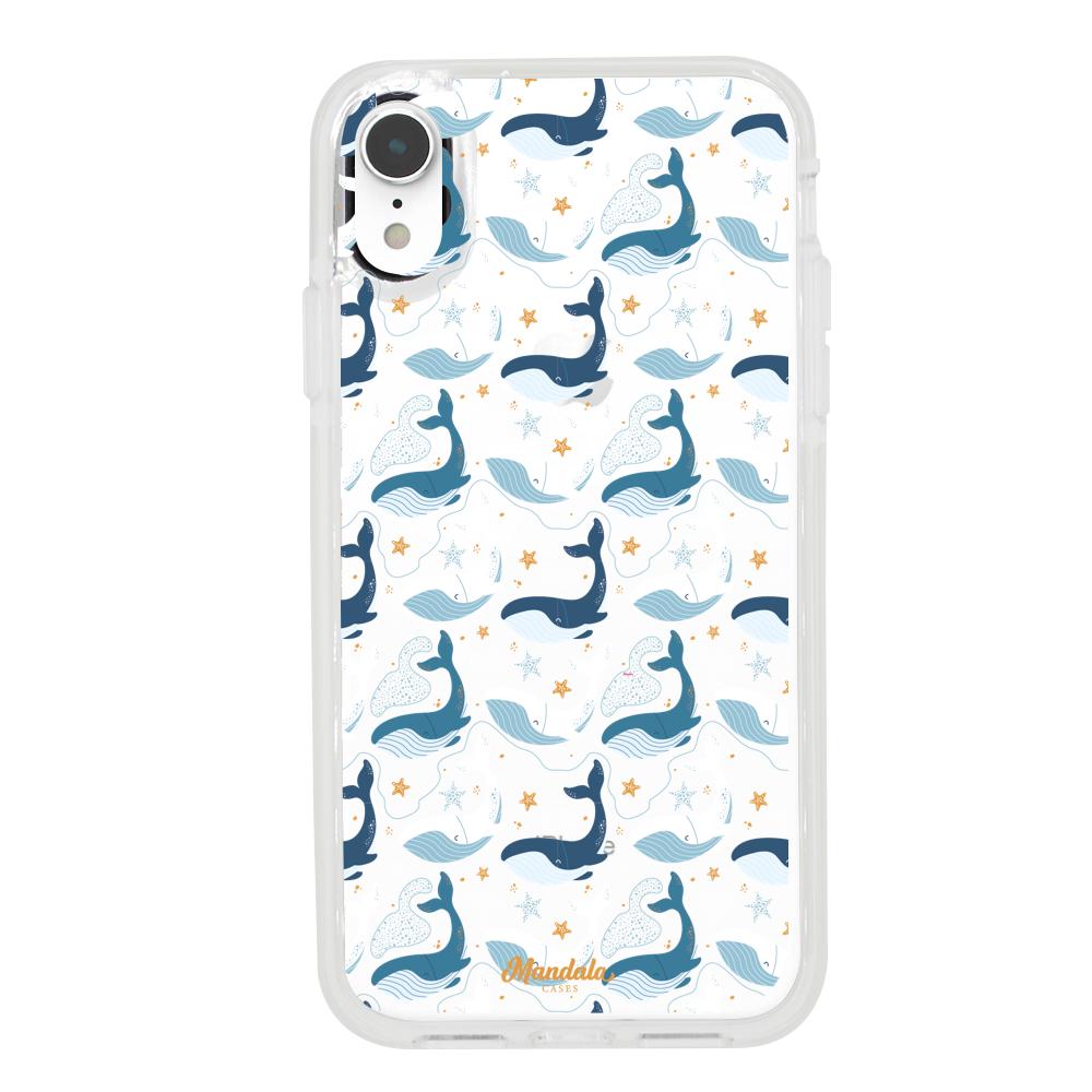 Case para iphone xr Funda Pequeñas Ballenas - Mandala Cases