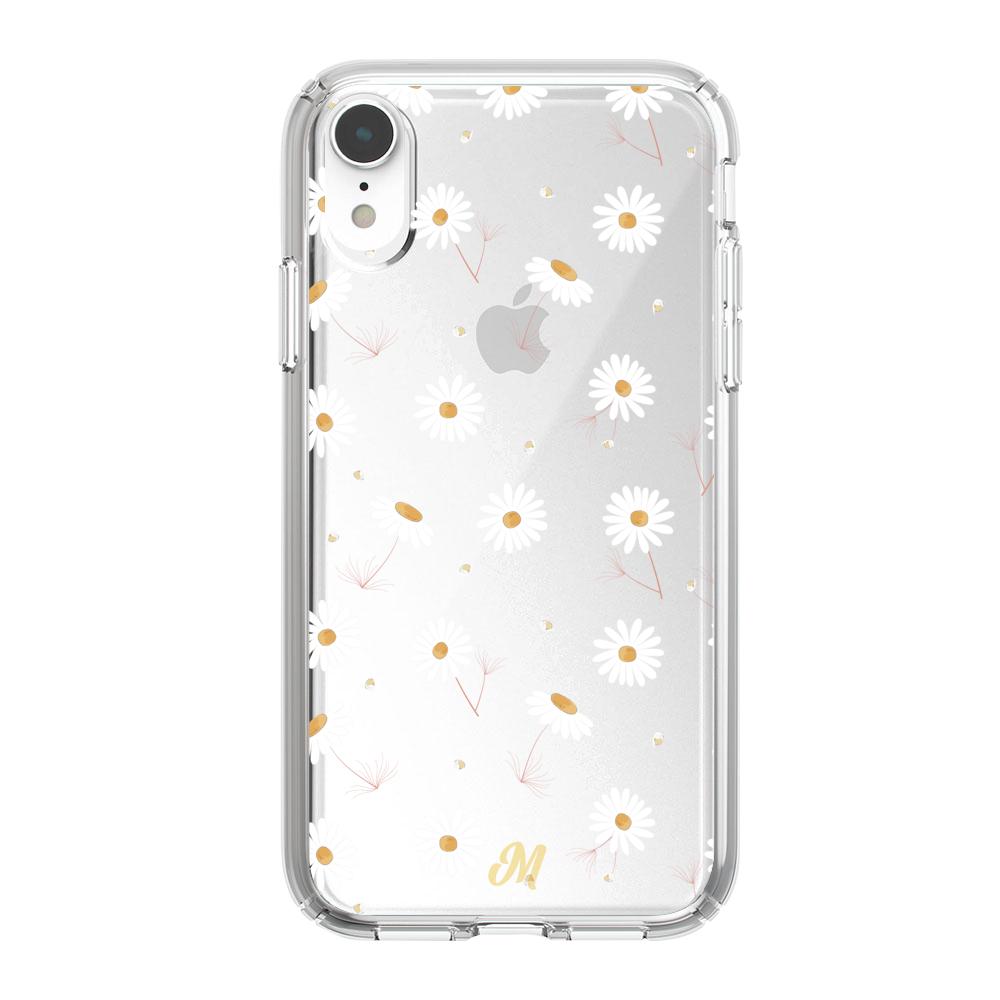 Case para iphone xr Funda Flores Blancas Delicadas - Mandala Cases