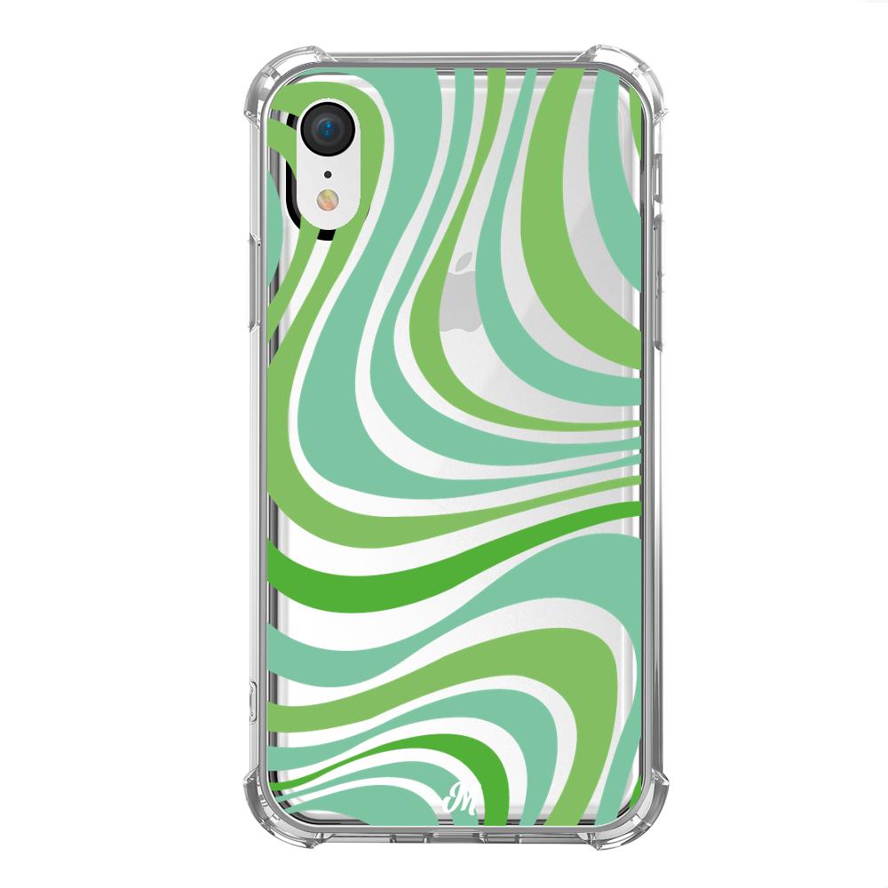 Case para iphone xr Groovy verde - Mandala Cases