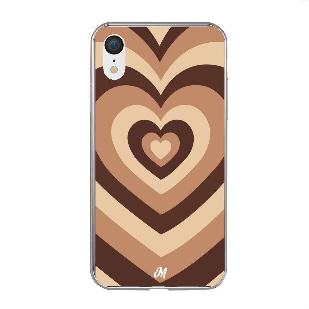 Case para iphone xr Corazón café - Mandala Cases