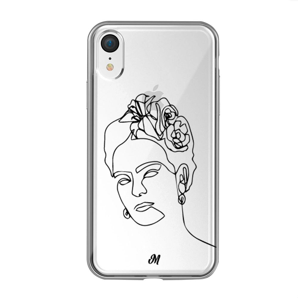 Estuches para iphone xr - Frida Line Art Case  - Mandala Cases