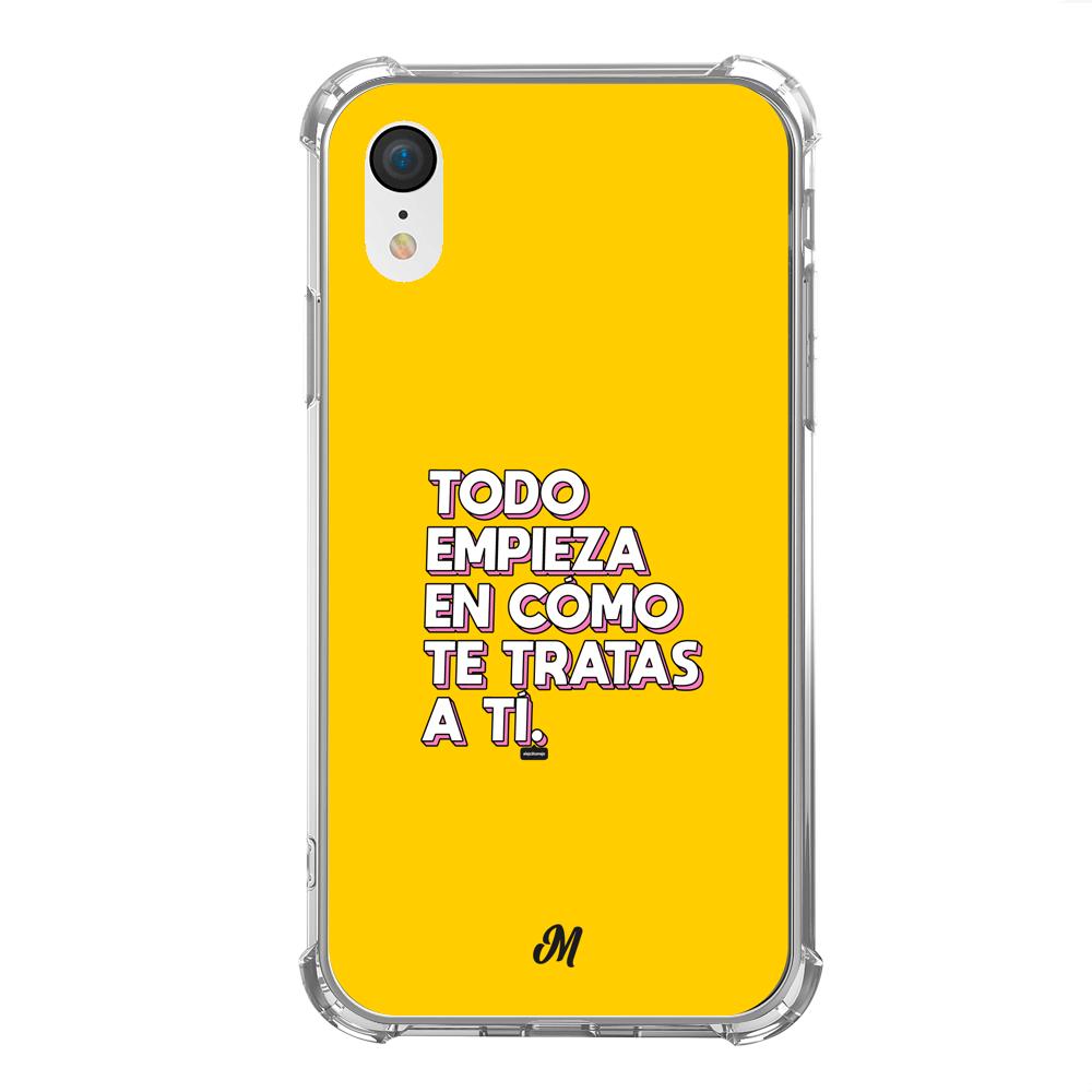 Estuches para iphone xr - Empieza por ti Yellow Case  - Mandala Cases