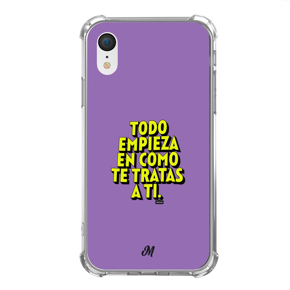 Estuches para iphone xr - Empieza por ti Purple Case  - Mandala Cases