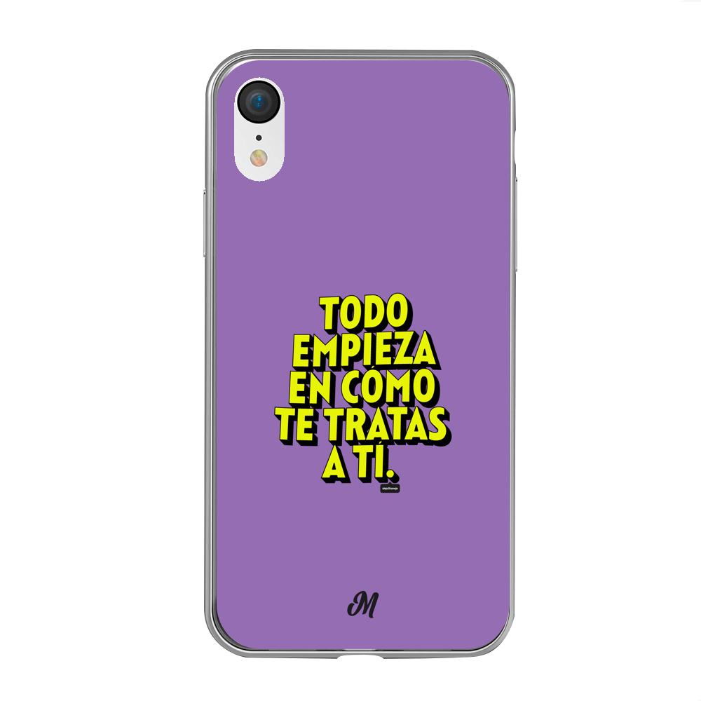 Estuches para iphone xr - Empieza por ti Purple Case  - Mandala Cases