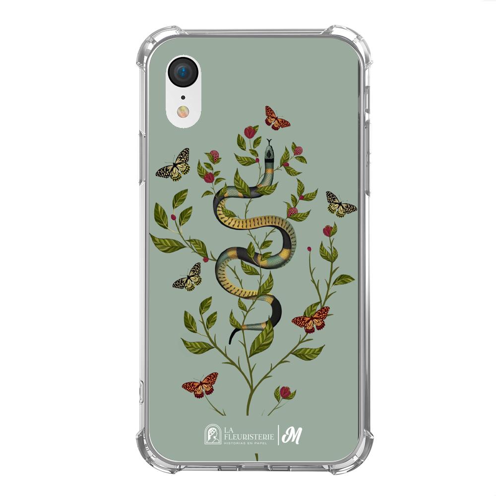 Case para iphone xr Snake Flowers Menta - Mandala Cases