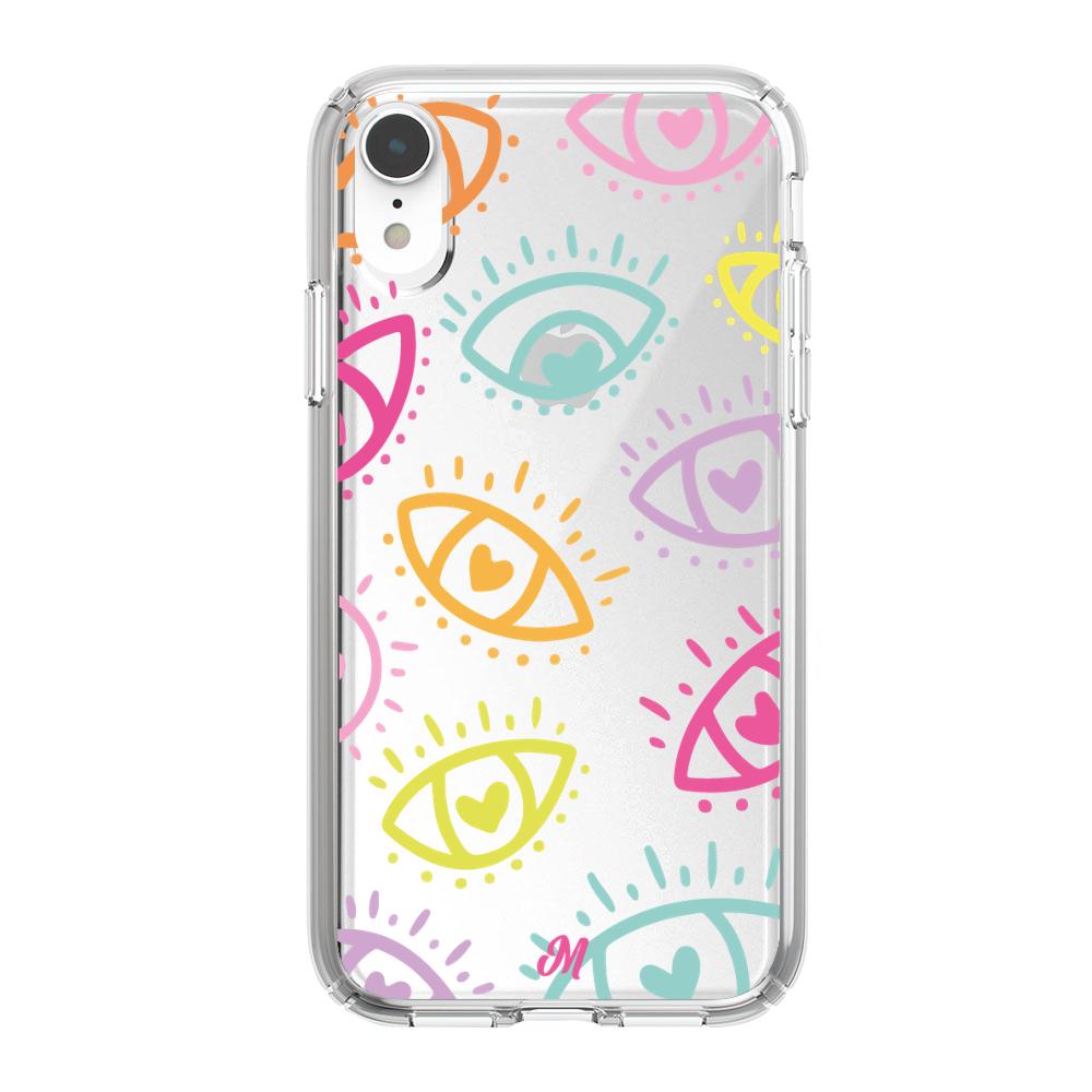 Case para iphone xr Eyes In Love-  - Mandala Cases