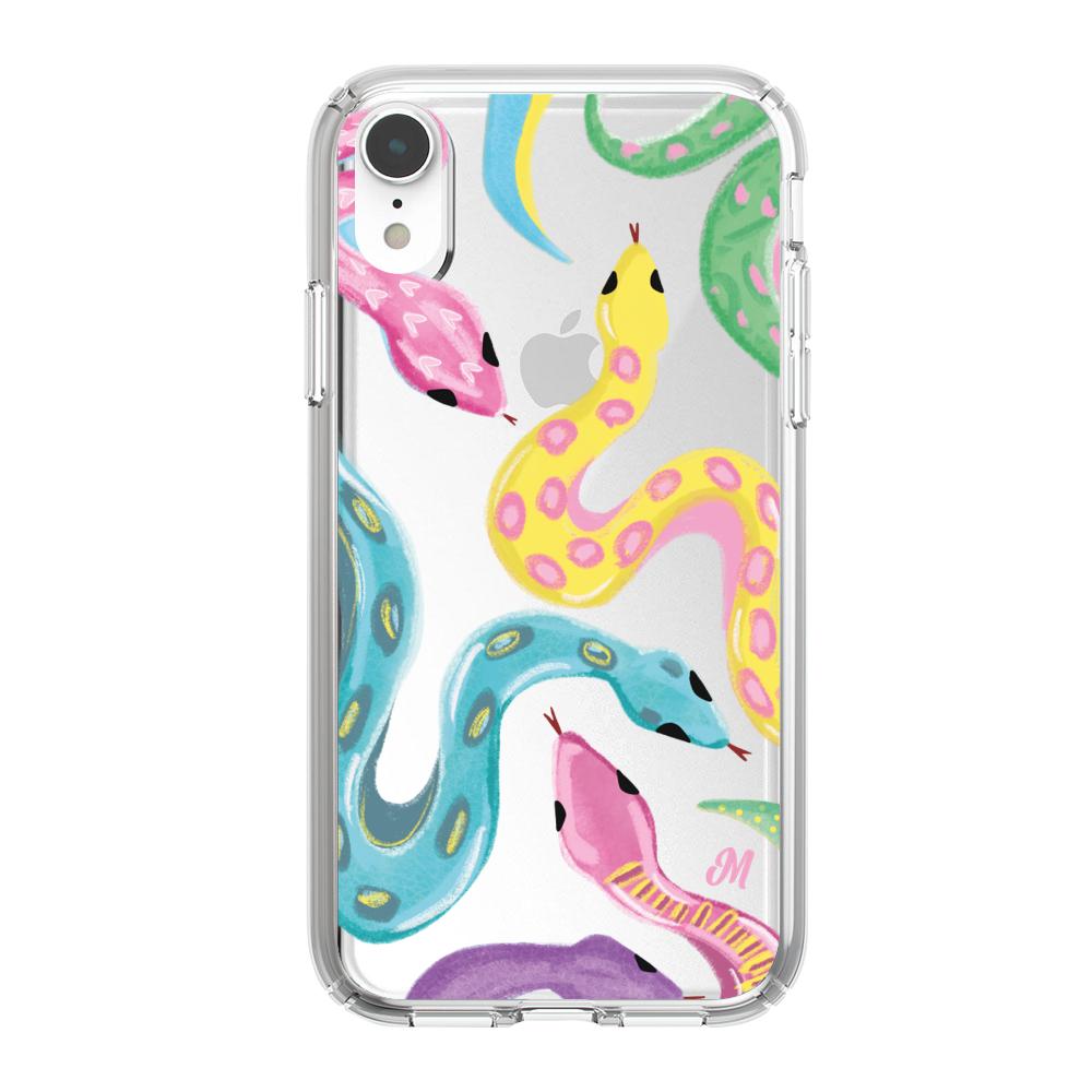 Case para iphone xr Serpientes coloridas - Mandala Cases