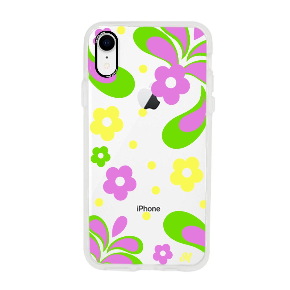 Case para iphone xr Flores moradas aesthetic - Mandala Cases