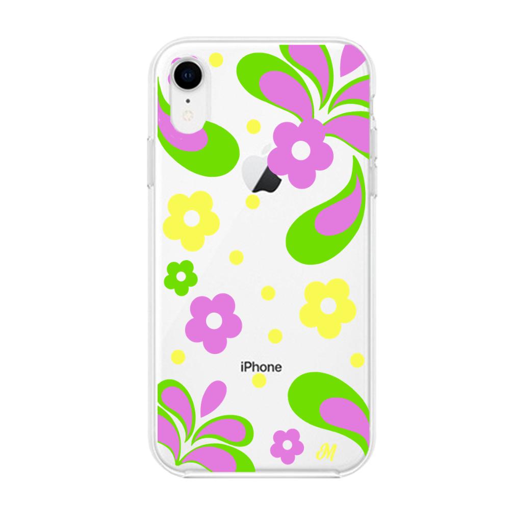 Case para iphone xr Flores moradas aesthetic - Mandala Cases