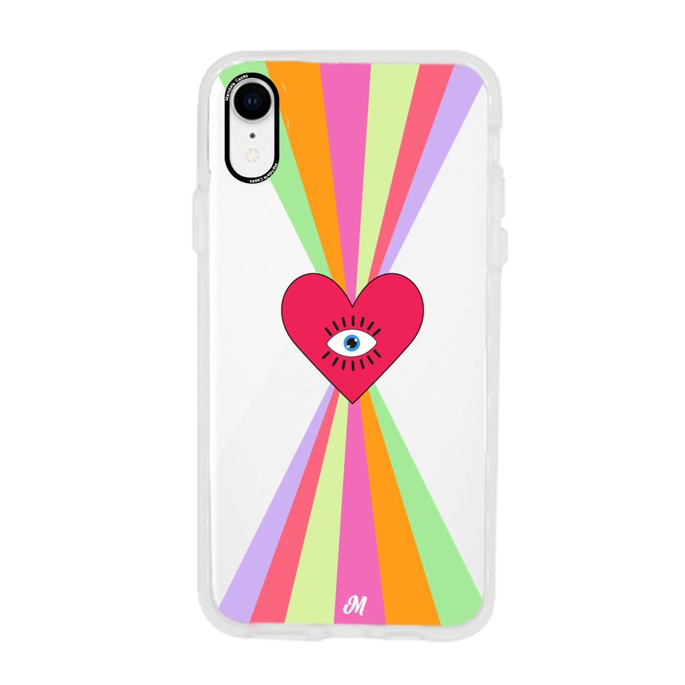 Case para iphone xr Corazon arcoiris - Mandala Cases