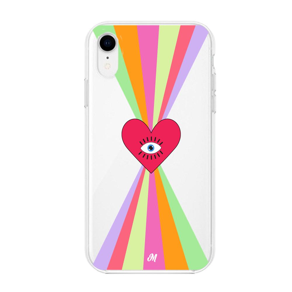 Case para iphone xr Corazon arcoiris - Mandala Cases