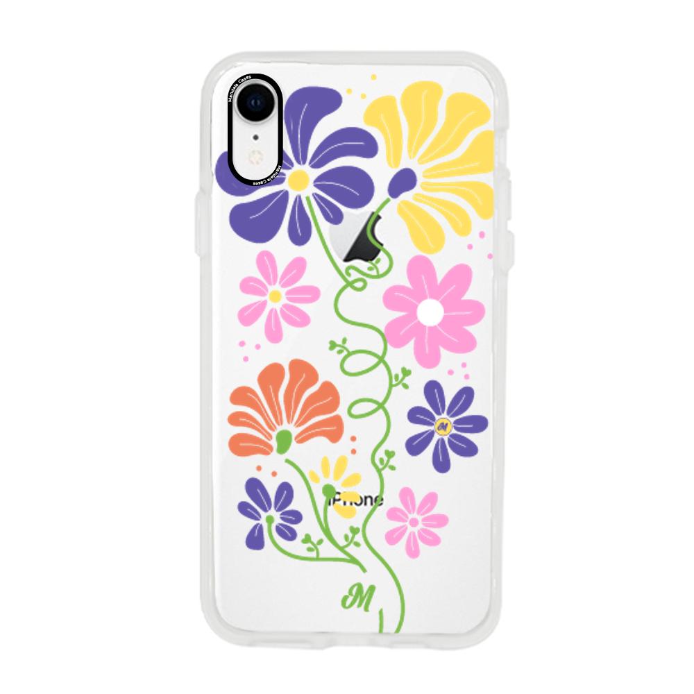 Case para iphone xr Flores abstractas - Mandala Cases