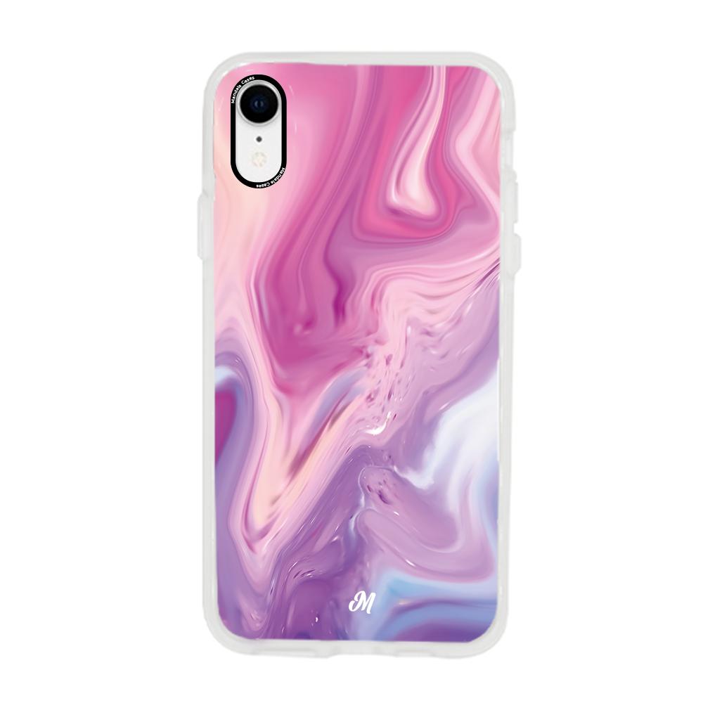 Cases para iphone xr Marmol liquido pink - Mandala Cases