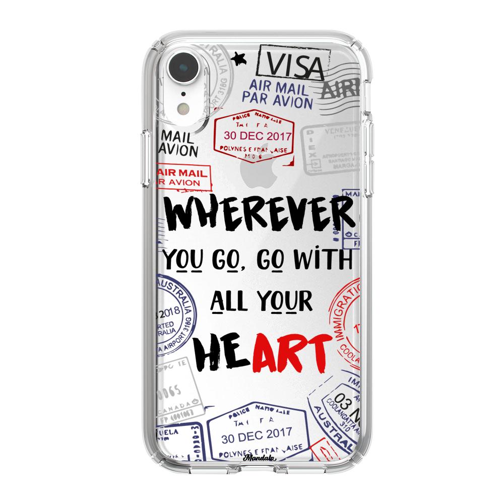 Case para iphone xr Go With Your Heart - Mandala Cases
