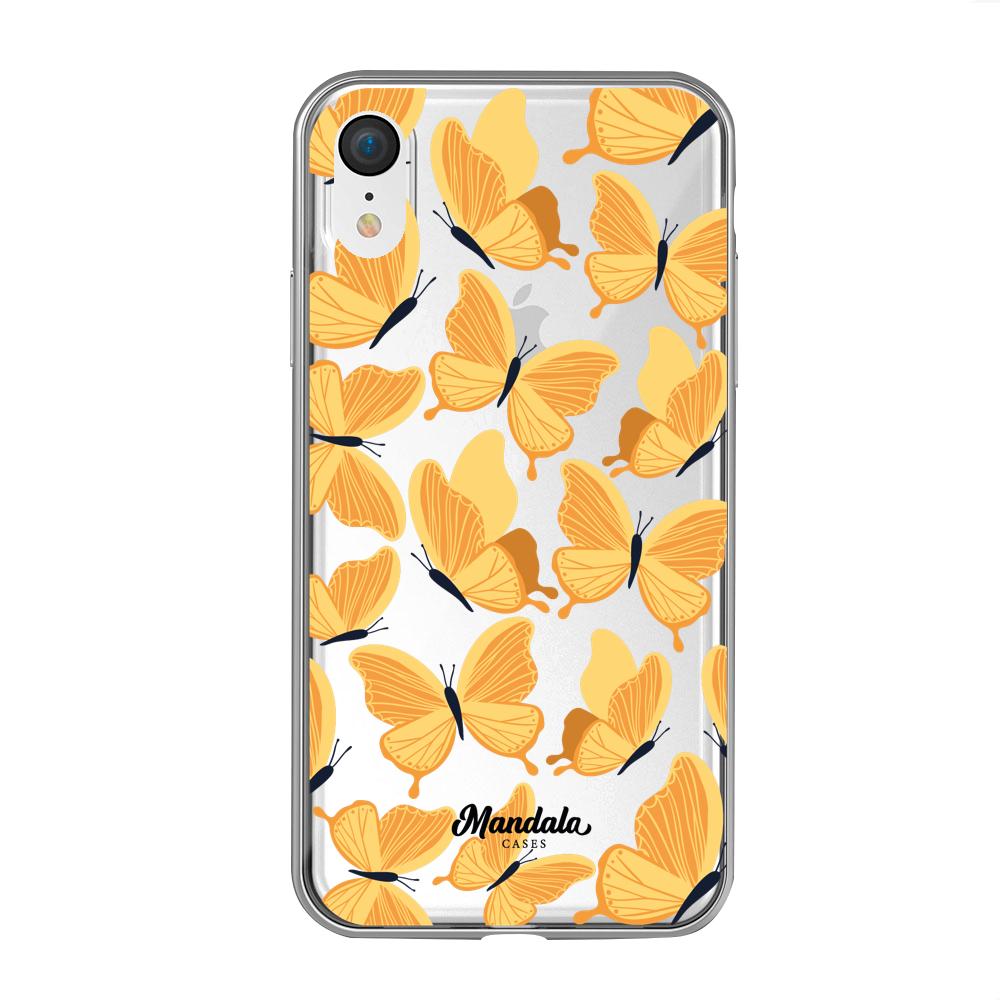 Estuches para iphone xr - Yellow Butterflies Case  - Mandala Cases