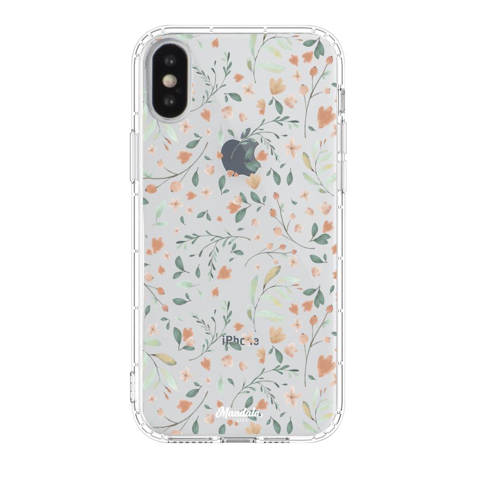Case para iphone xs Funda Flores Delicadas - Mandala Cases
