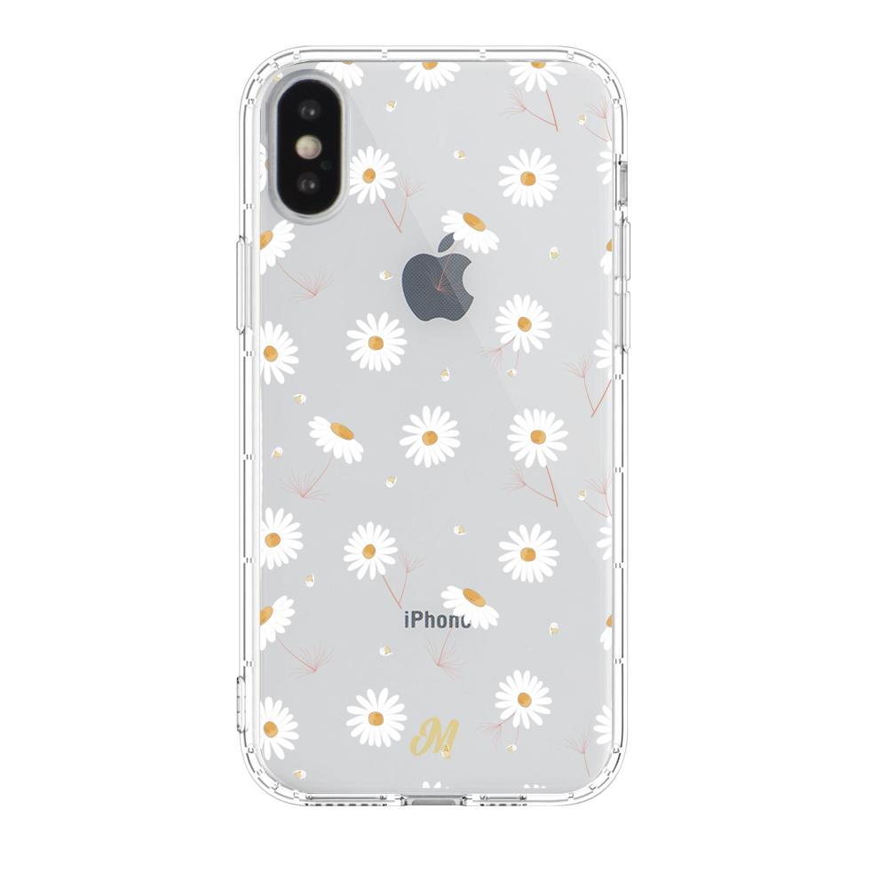 Case para iphone xs Funda Flores Blancas Delicadas - Mandala Cases