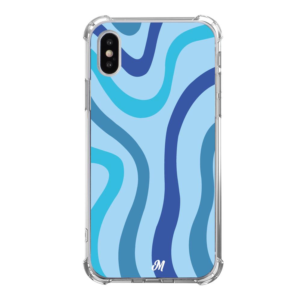 Case para iphone xs Líneas Azules - Mandala Cases